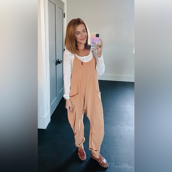 Free People Movement Hot Shot Onesie Toasted Coconut SMALL - Picture 5 of 11